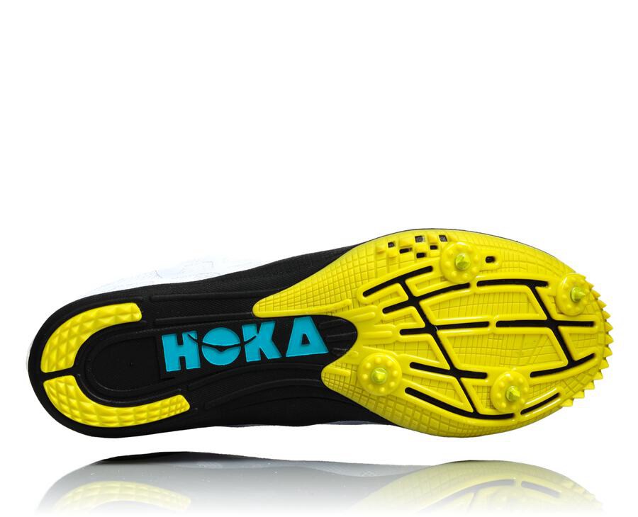 Hoka One One Mens Spikes - Rocket X - White/Blue - JTLZ14283